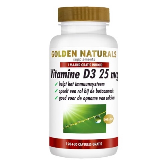 GOLDEN NATURALS VITAMINE D3 25MCG 12030ST
